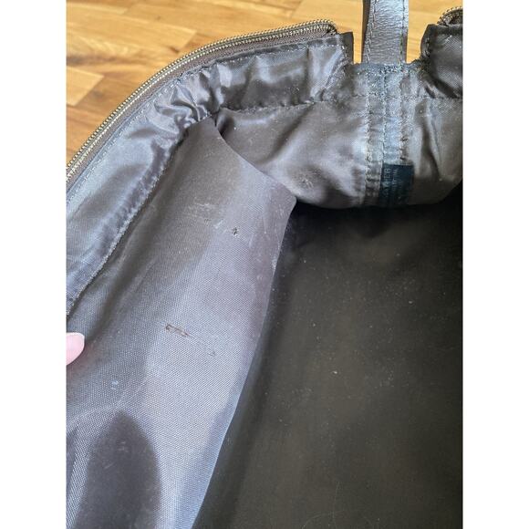 Fossil Vintage Men's Brown Leather Toiletry Travel Bag Dopp Kit Wide Mouth Zip - Picture 5 of 8